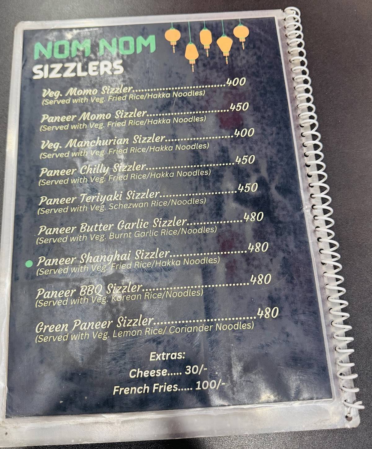 Nom Nom menu