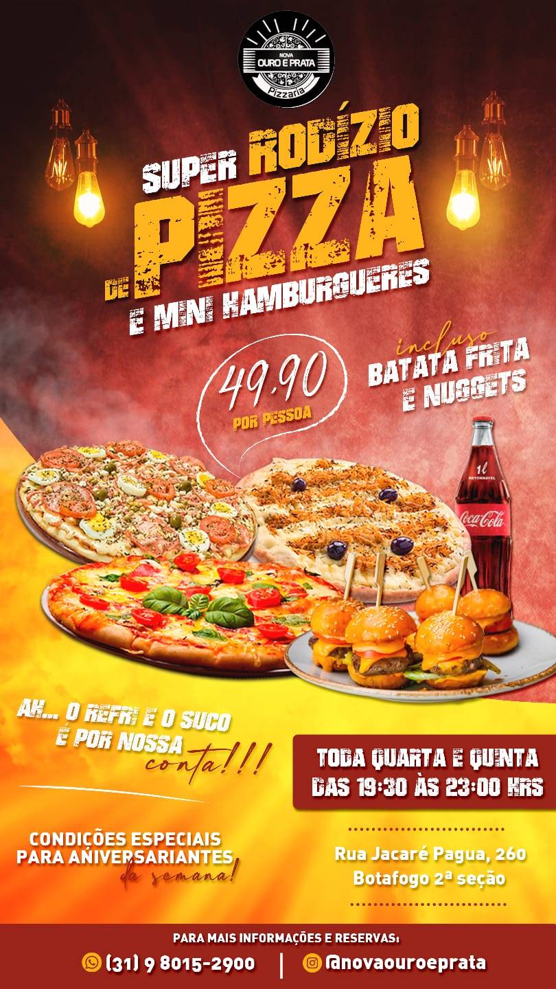 Nova Pizzaria cardápio