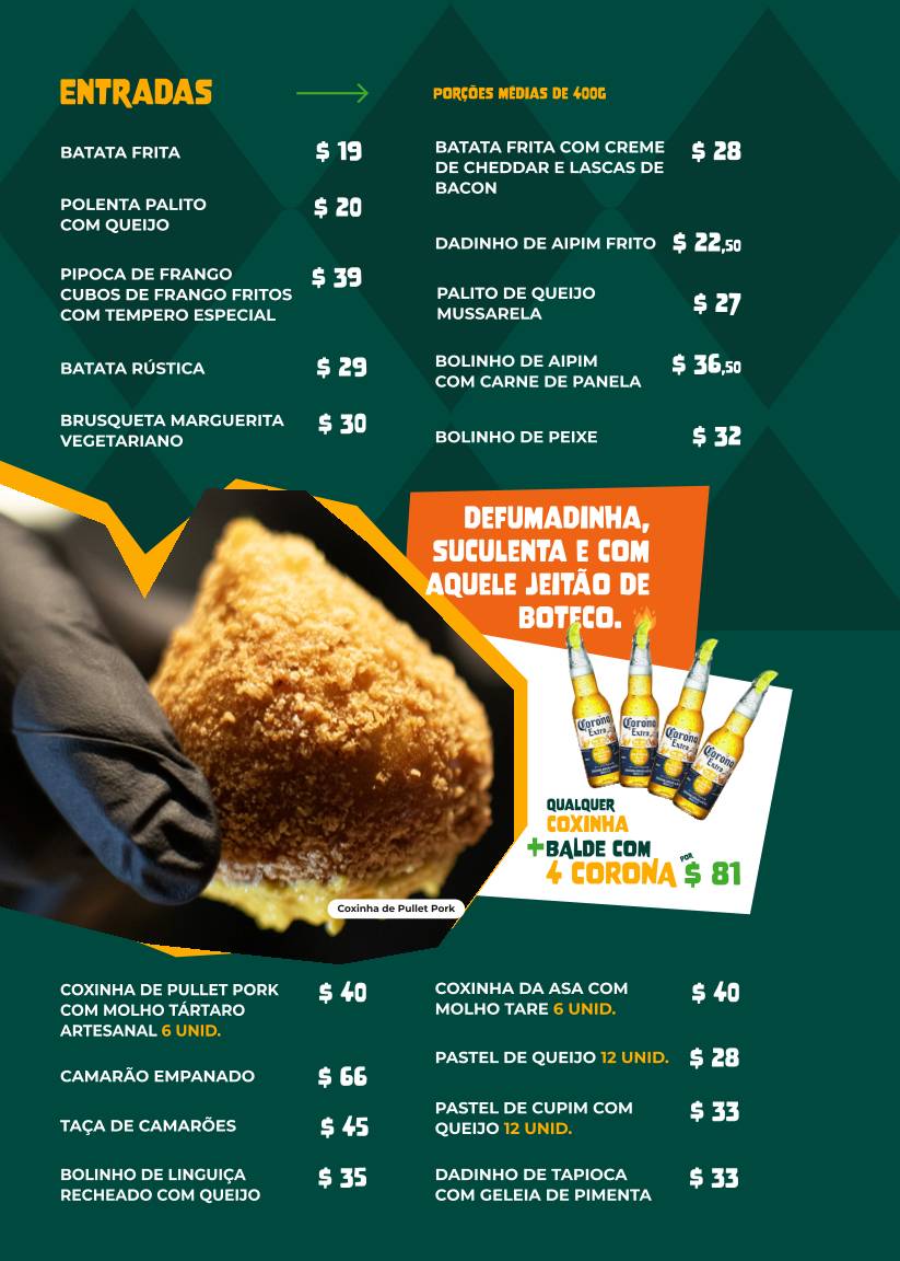 O Seu Boteco cardápio