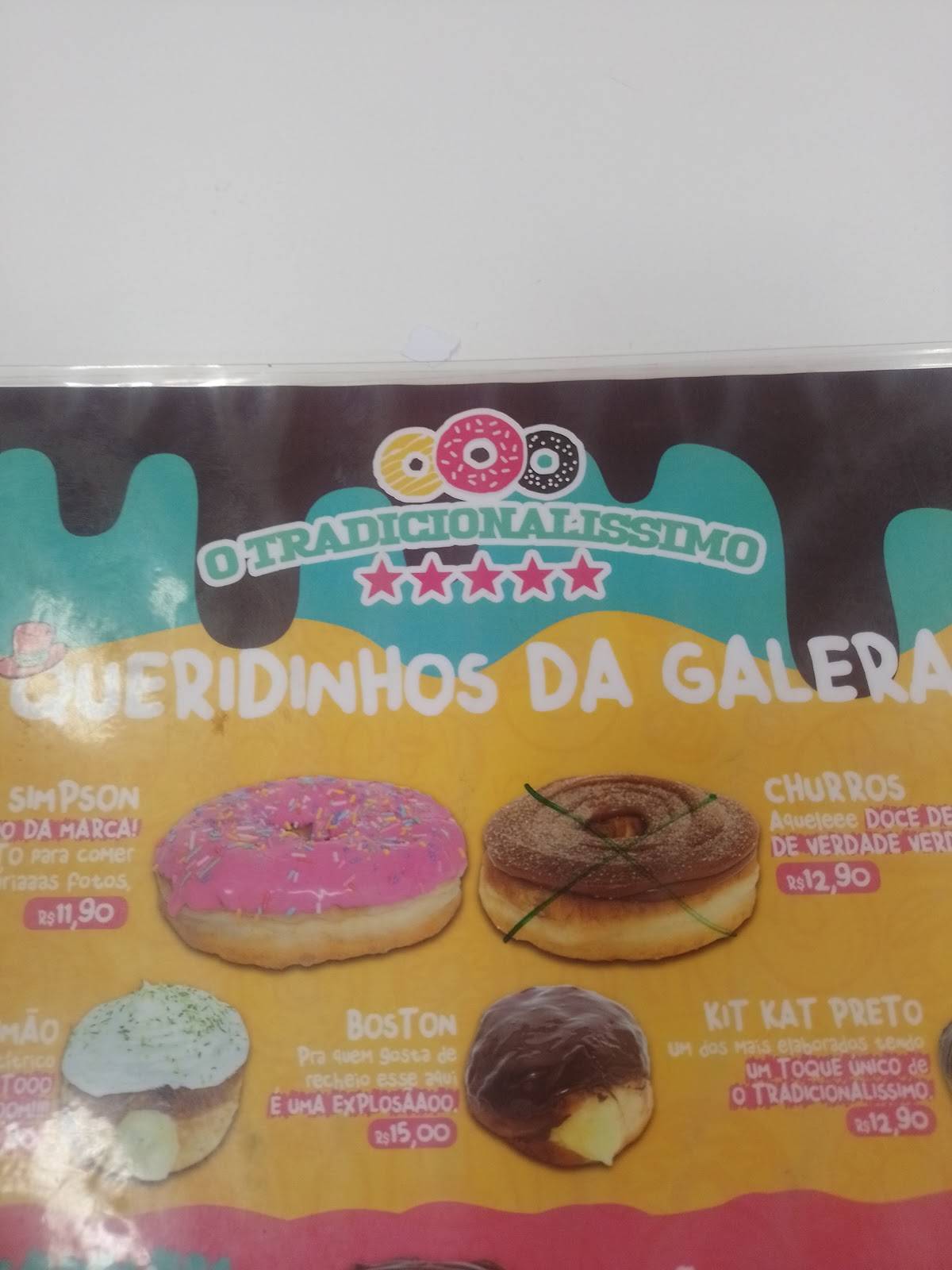Menu em O Tradicionalissimo Donuts Vila Santa Catarina sobremesas, São ...