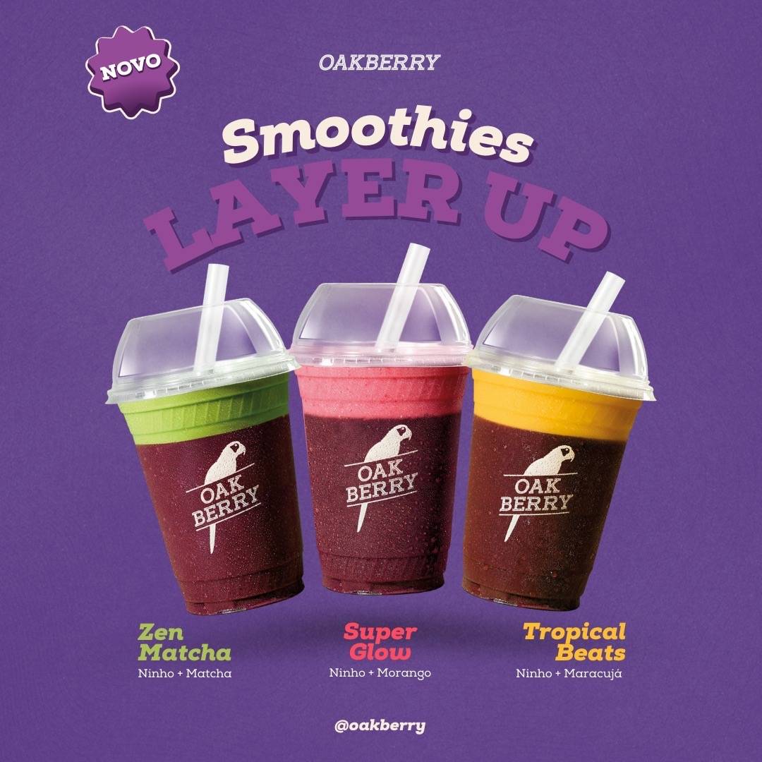 OAKBERRY Açaí cardápio