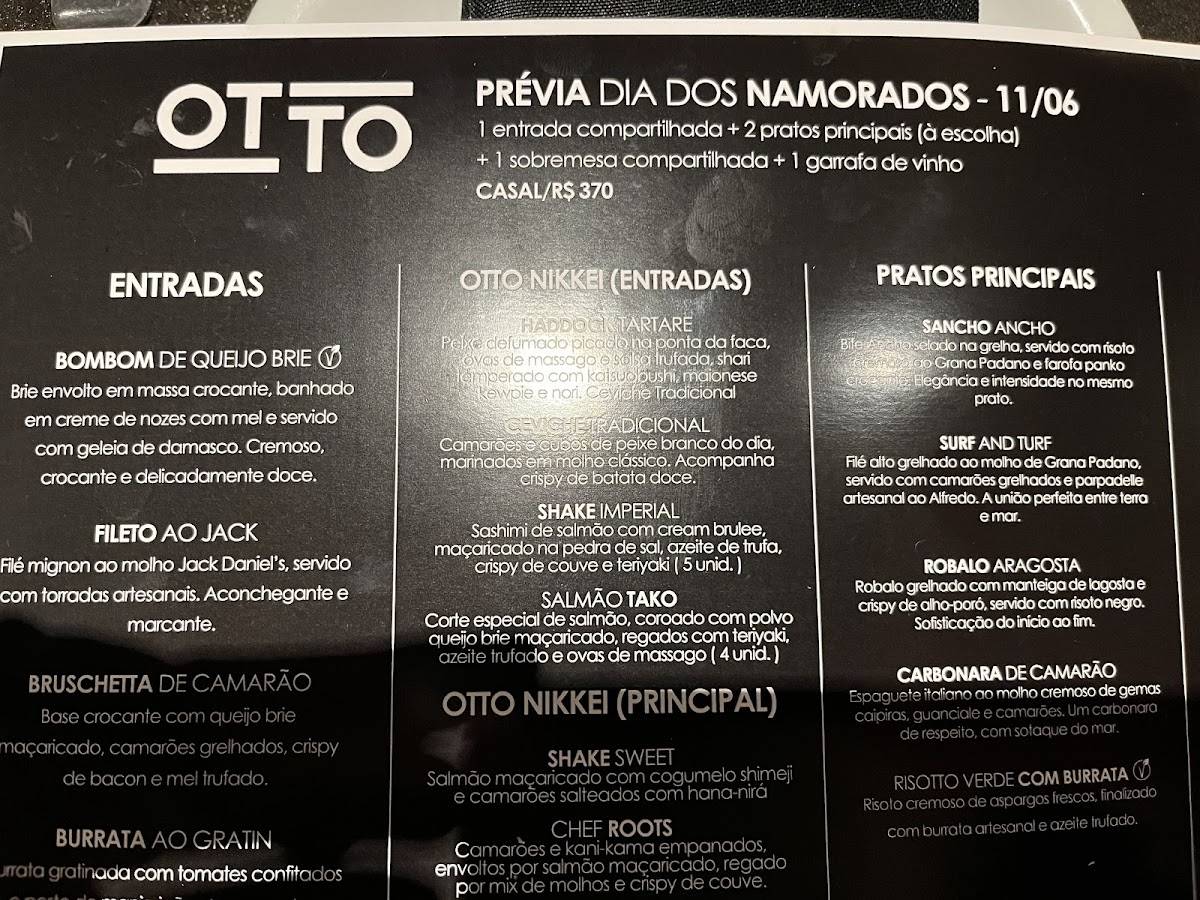 Otto cardápio