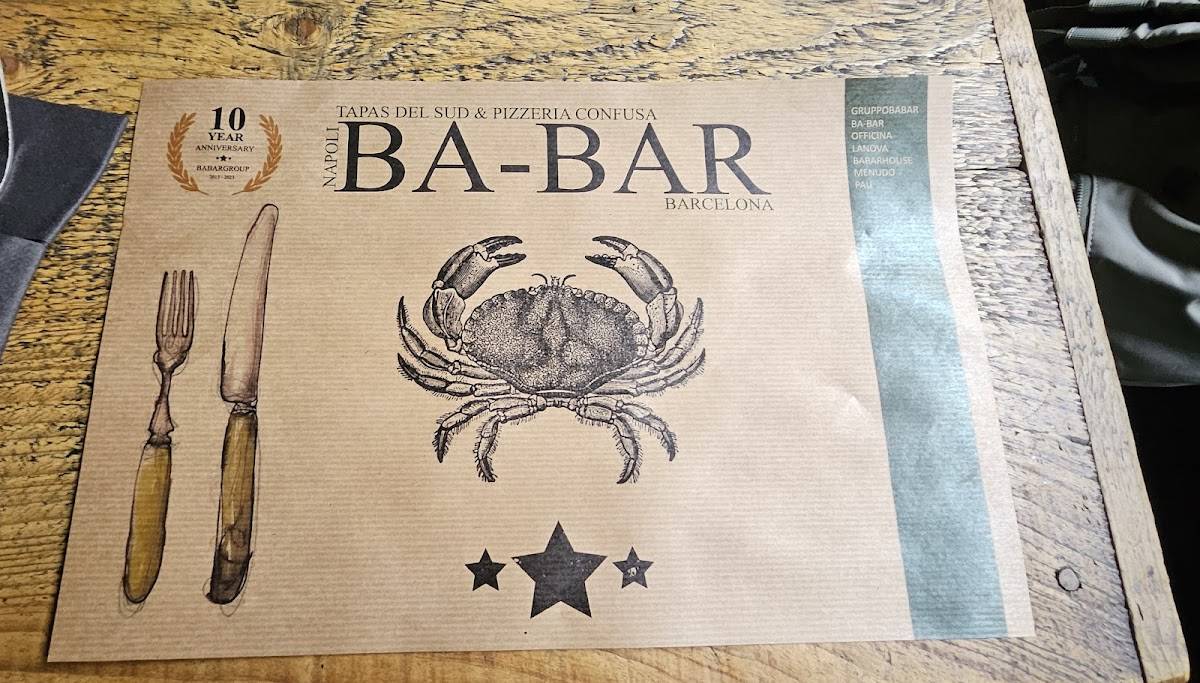 Menu di Officina - Ba-Bar 