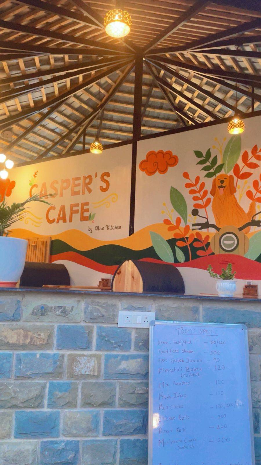 Olive Kitchen Casper’s Cafe menu