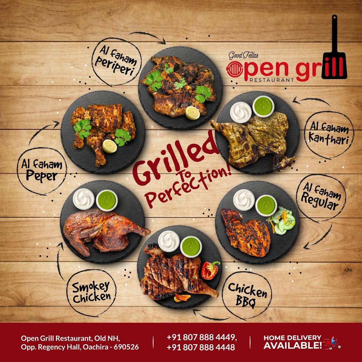 Open grill menu