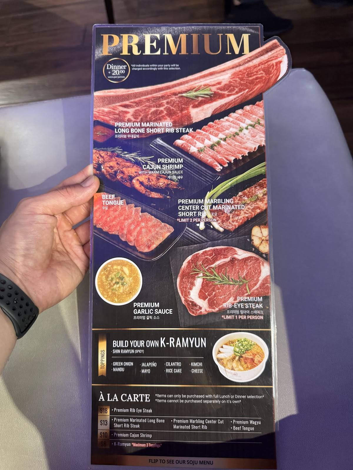 Menu at Gen Korean BBQ House, Tustin, Newport Ave