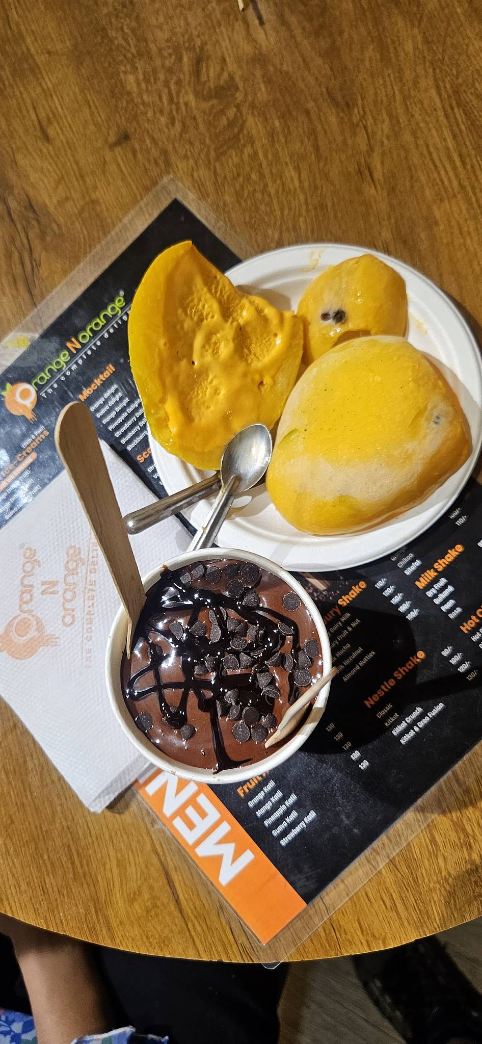 Orange N Orange menu