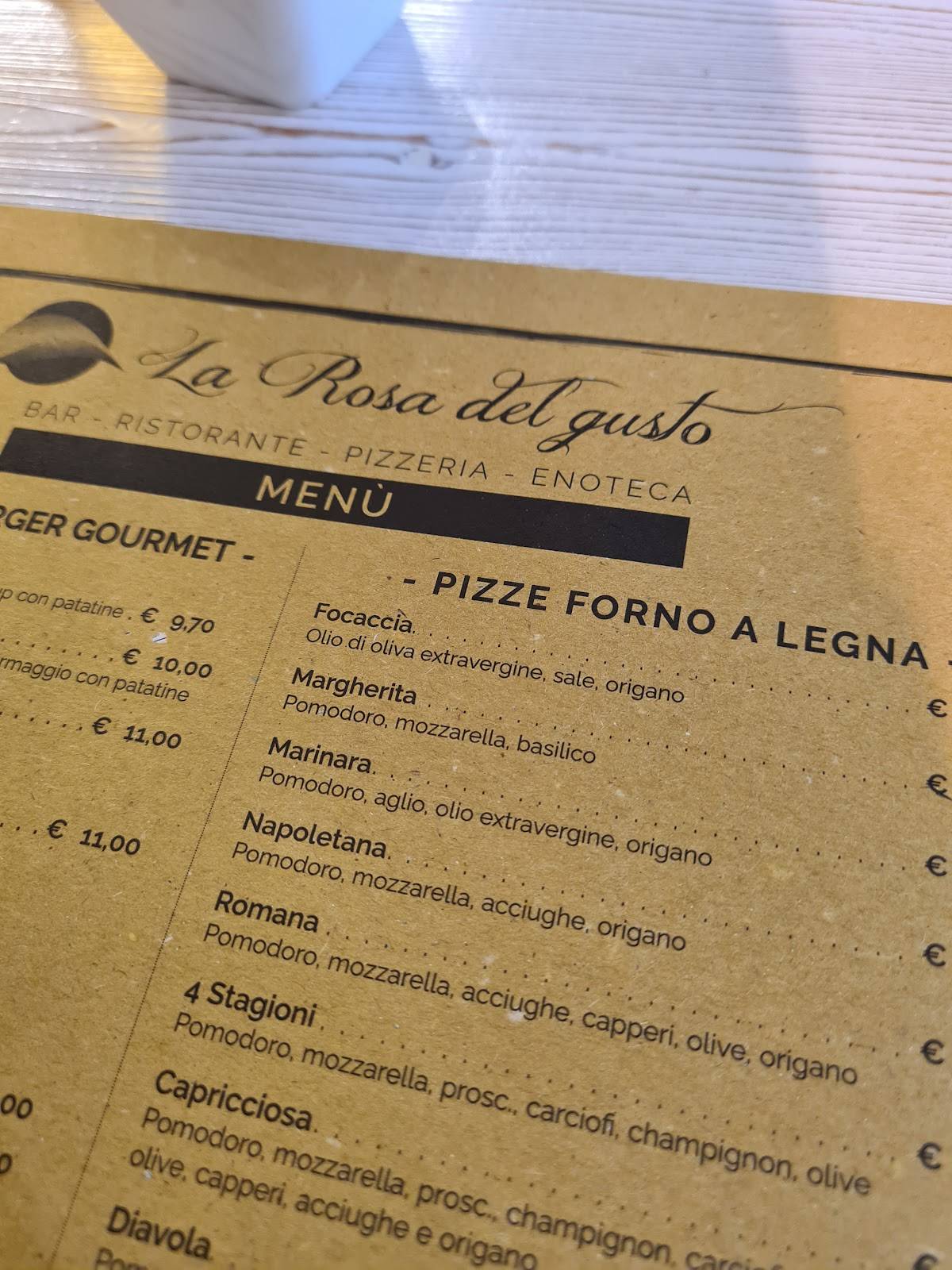 Menu Da La Rosa Del Gusto Ristorante Orio Al Serio