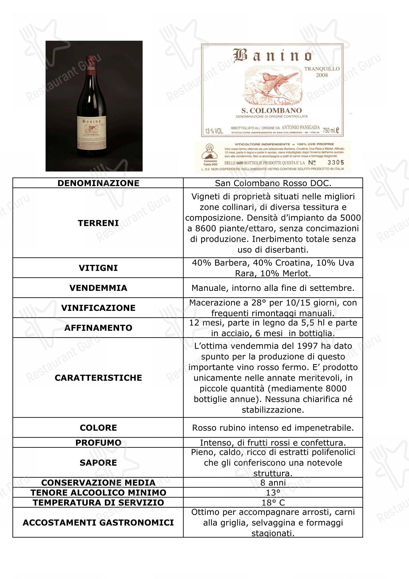 Al Murett in Cermenate - Grill menu