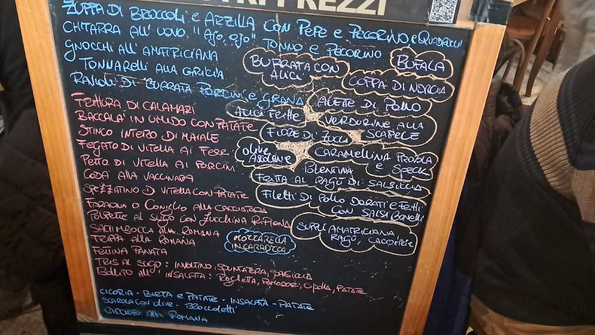Menu di Osteria Bonelli 