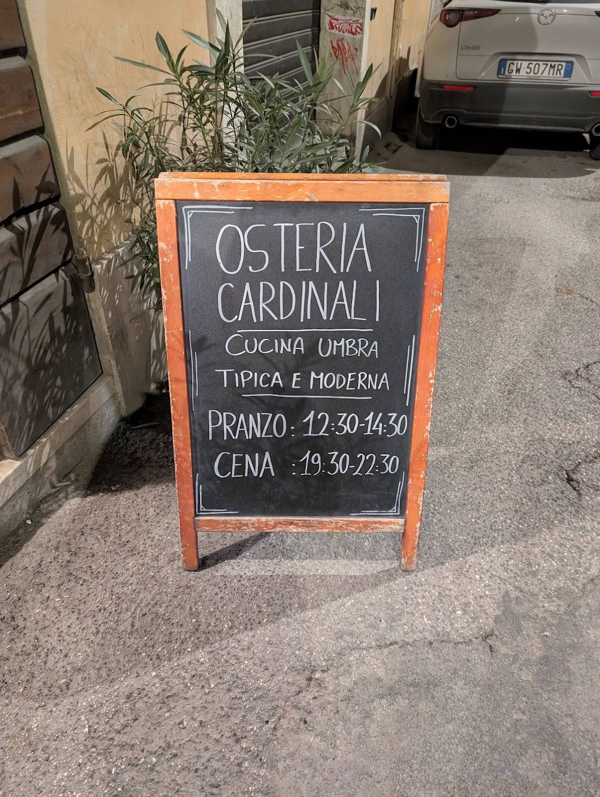 Menu di Osteria Cardinali 