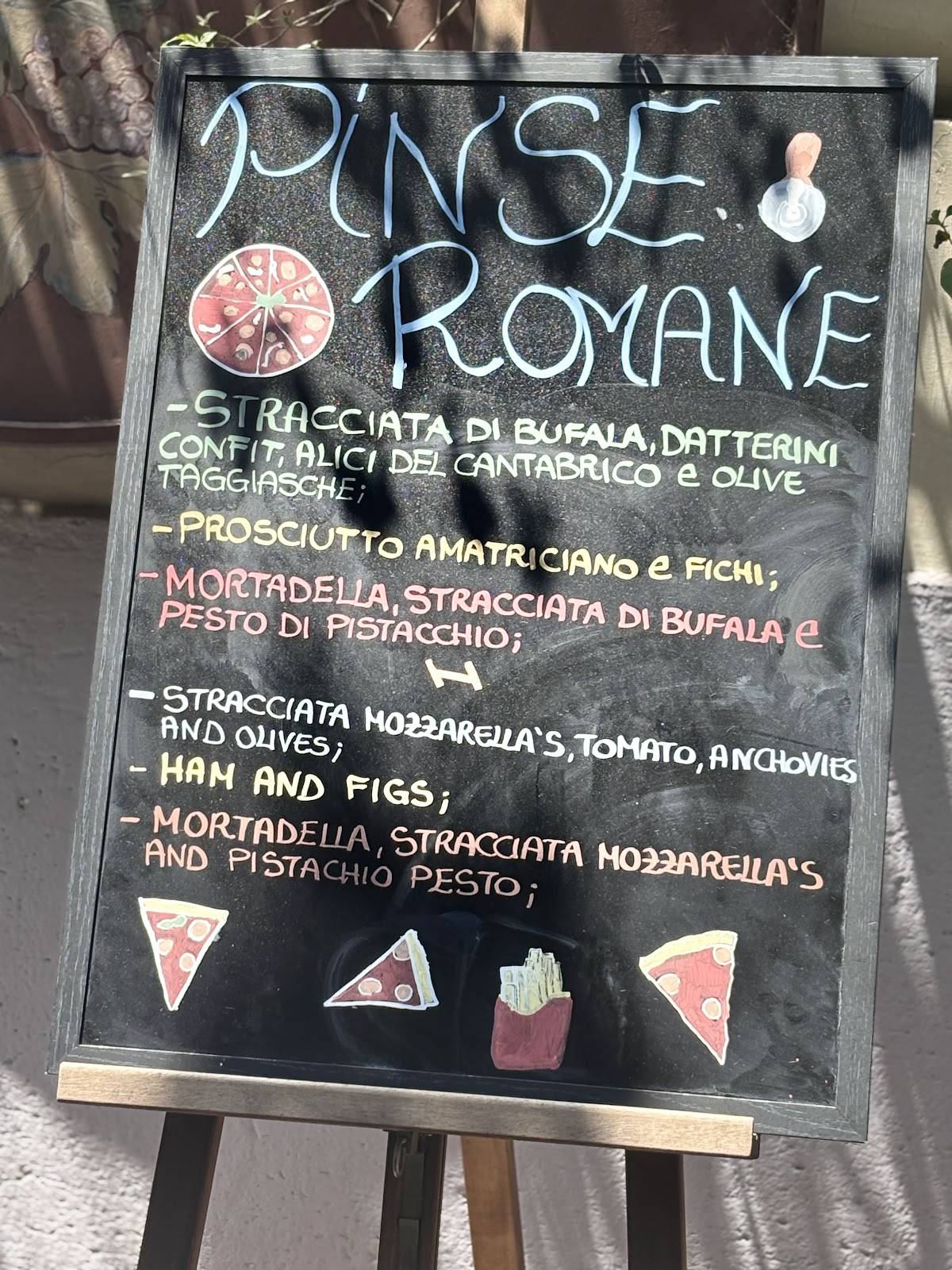 Menu di Osteria Corsetti 1921 Roma 