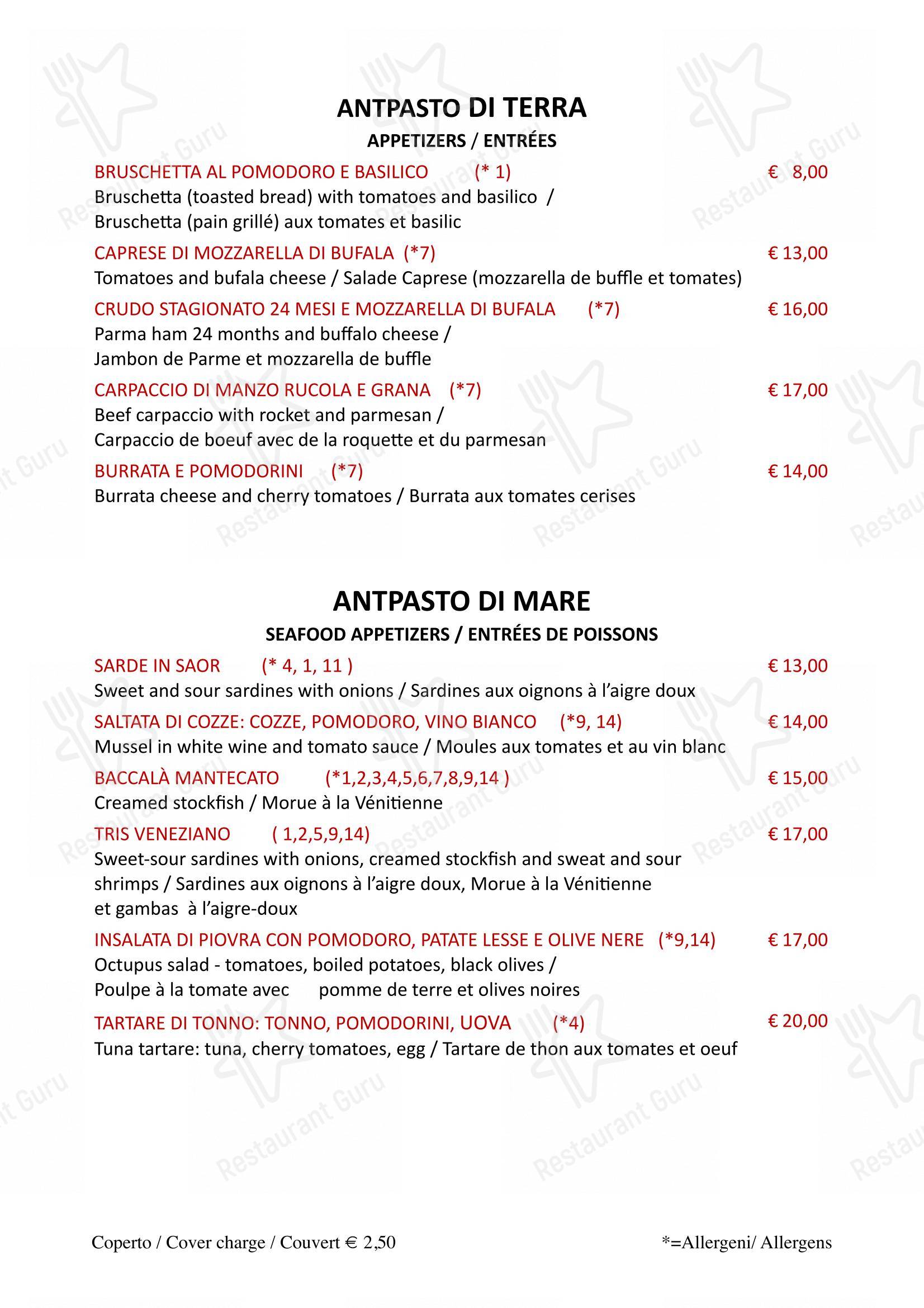 Menu per Ristorante Pizzeria Due Colonne pizzeria