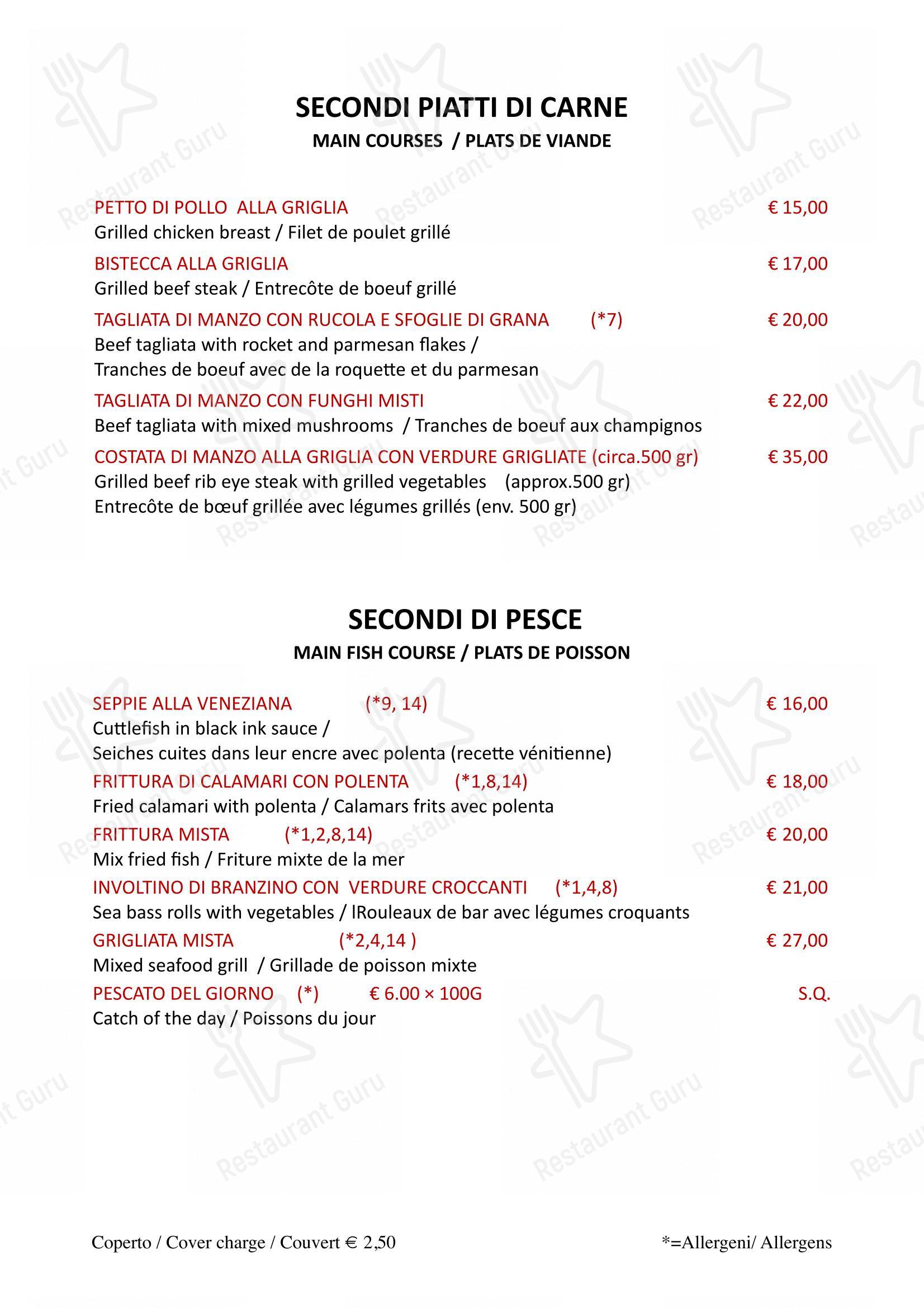 Menu per Ristorante Pizzeria Due Colonne pizzeria