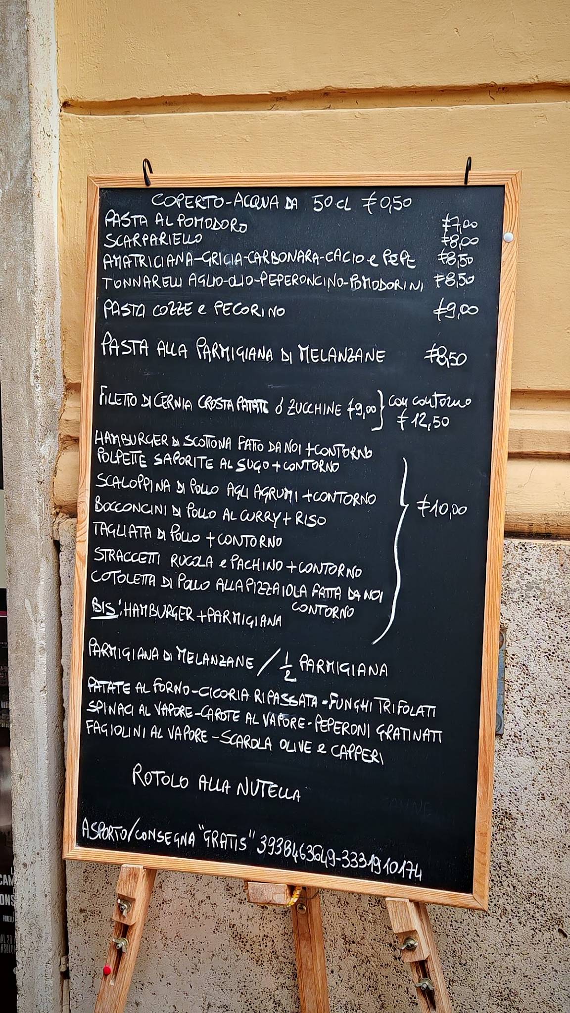 Menu di Osteria da Paolina 