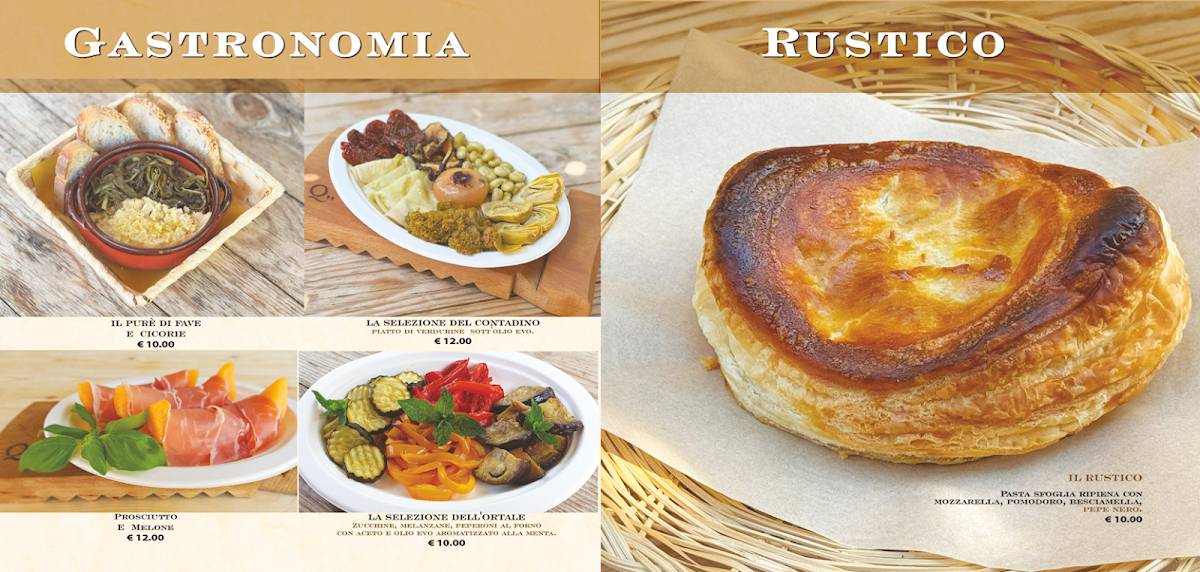 Menu di L'Ortale Ristoro SAlentissimo 