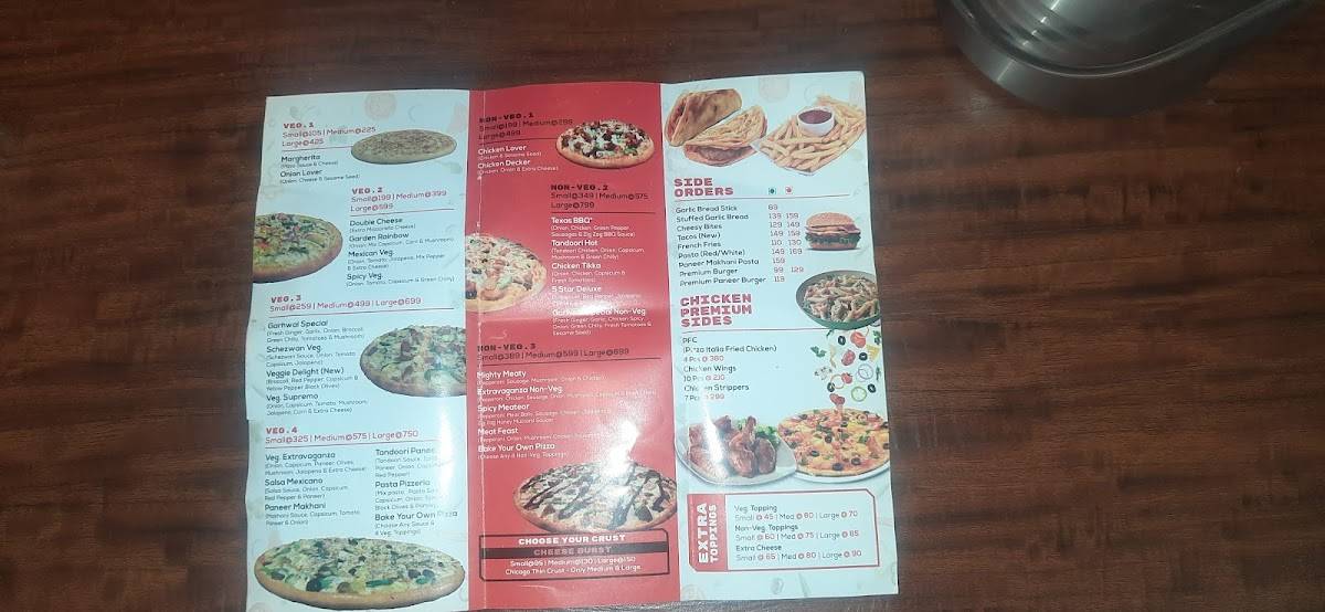 PIZZA ITALIA menu