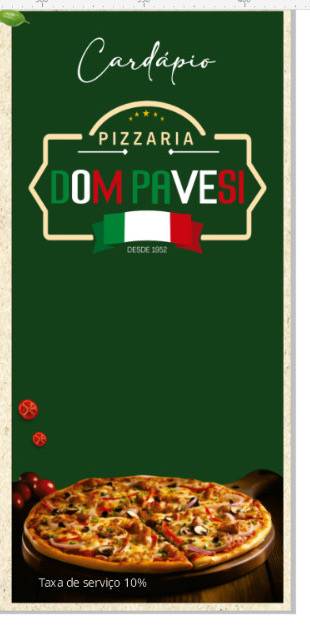 PIZZARIA DOM PAVESI cardápio