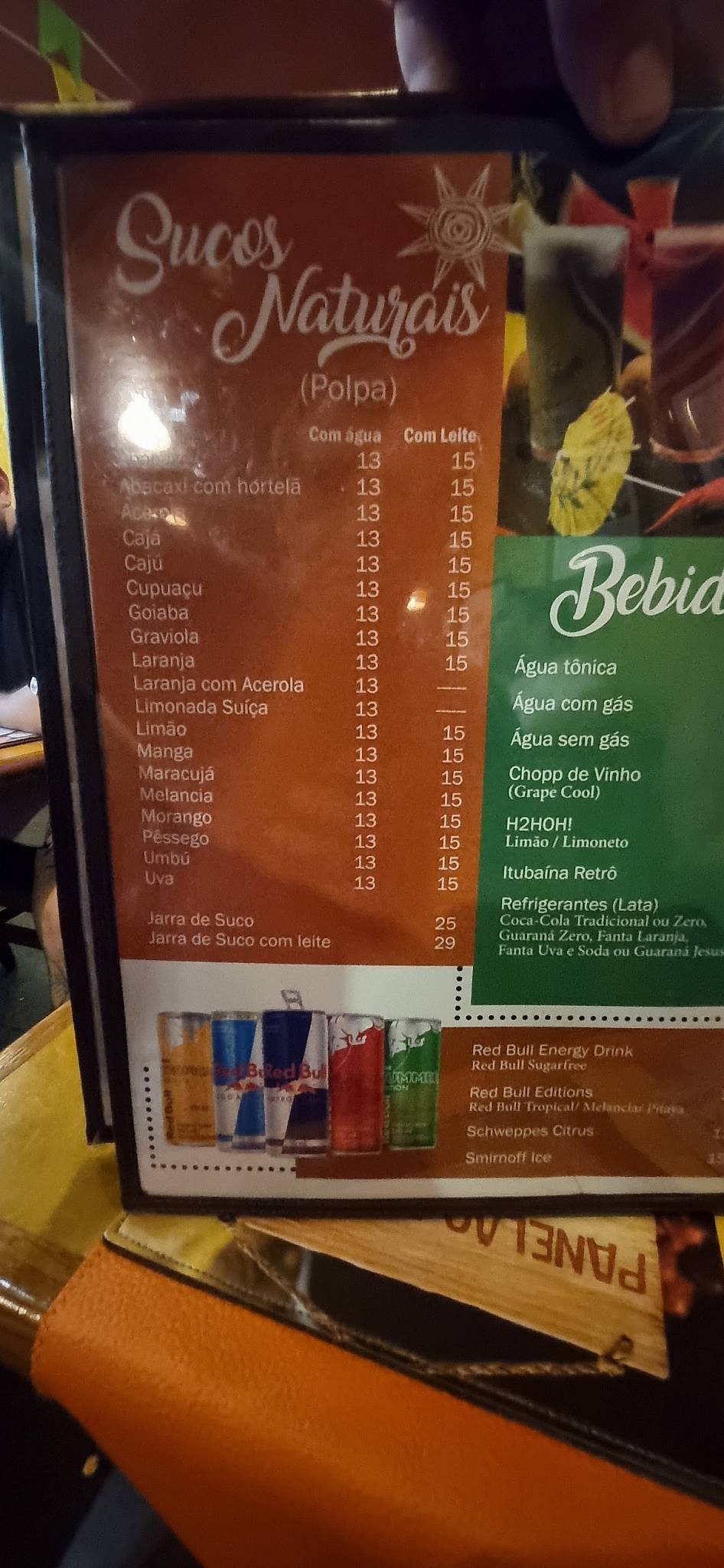 Panelão do Norte cardápio