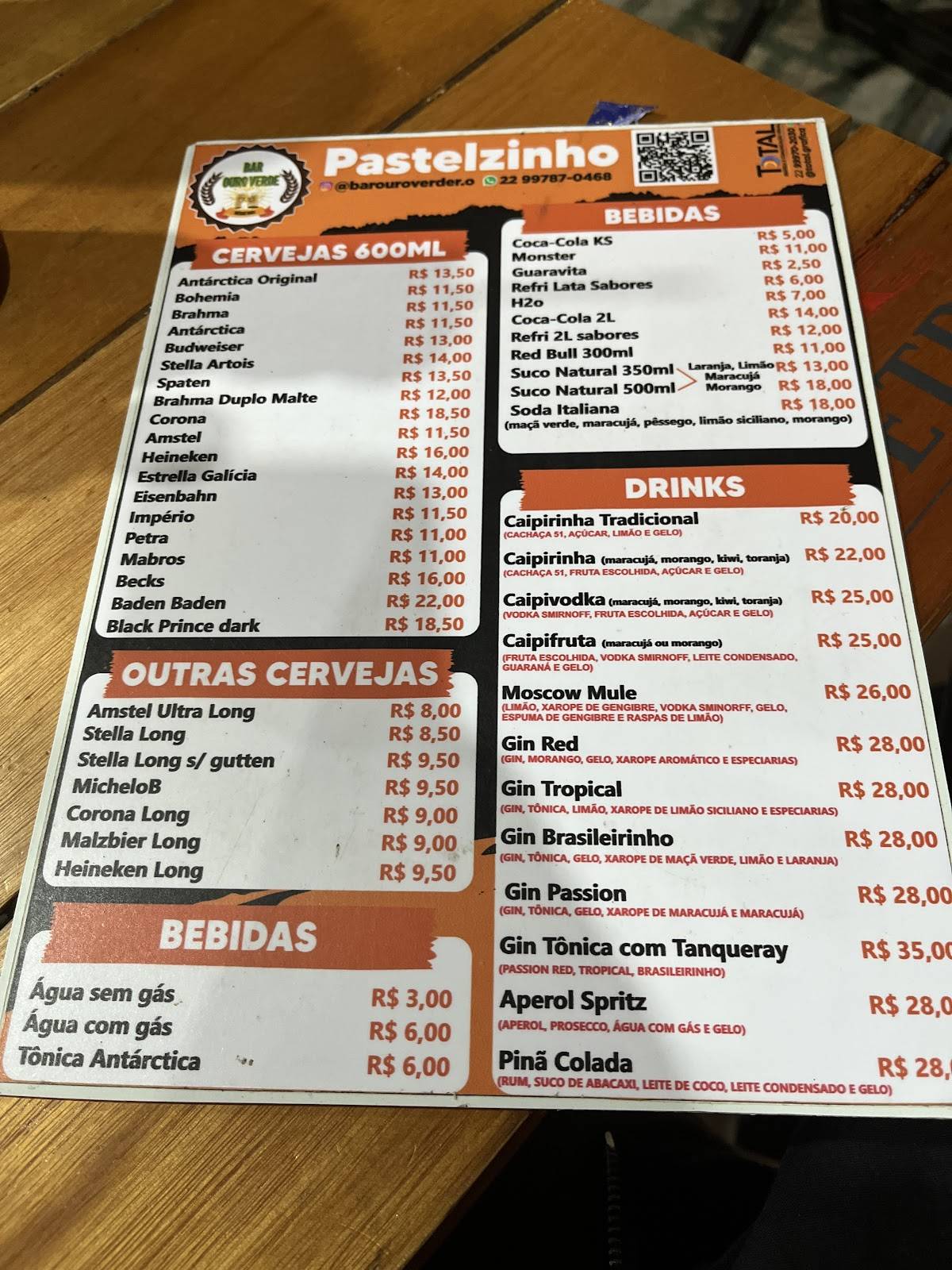Pastelzinho (Rio das Ostras) cardápio