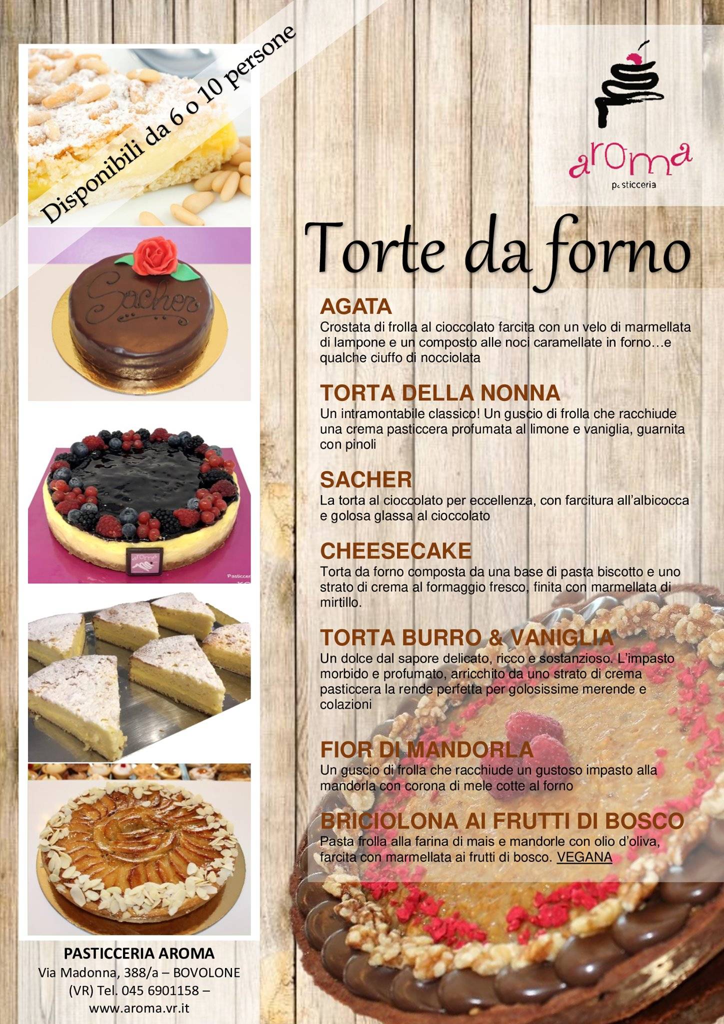 Menu di Pasticceria Aroma snc 