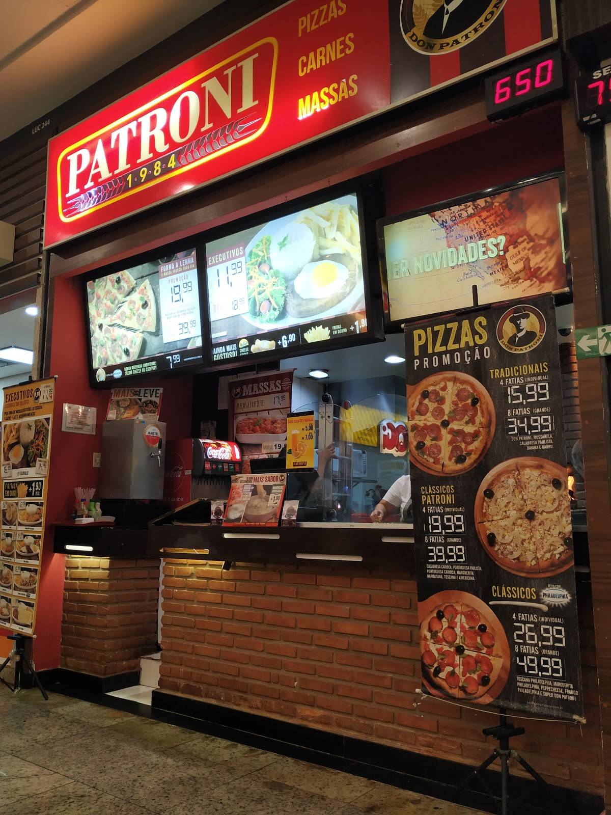 Patroni Pizza cardápio
