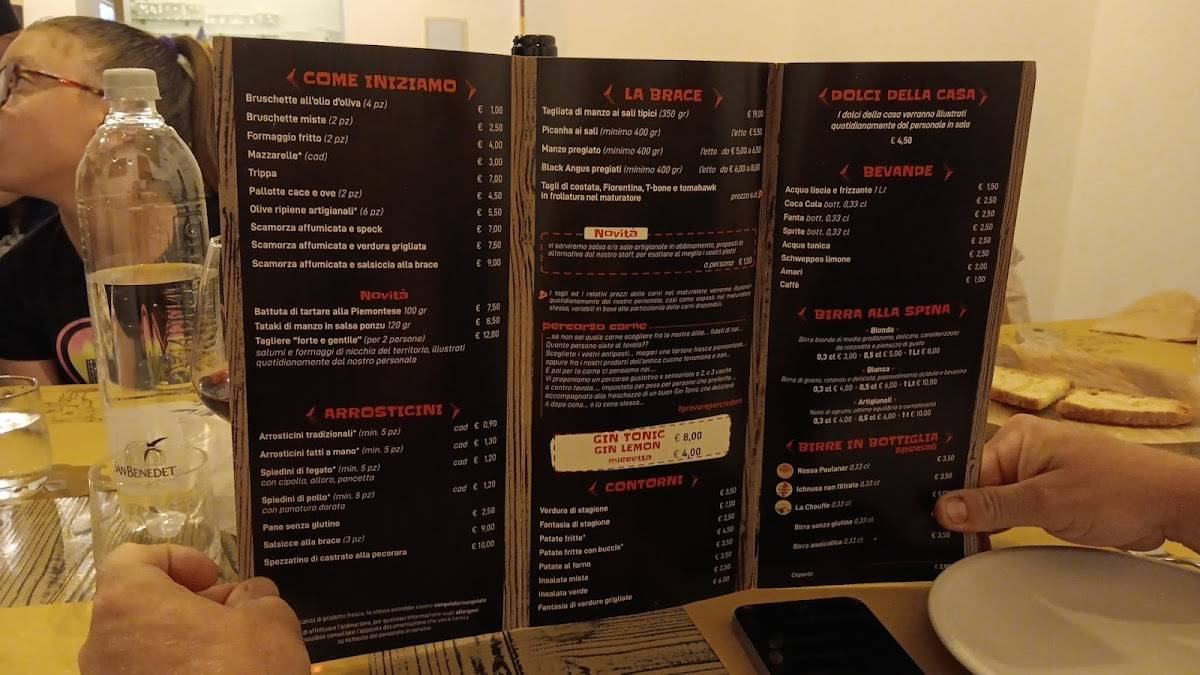 Menu di Peccati Di Brace 