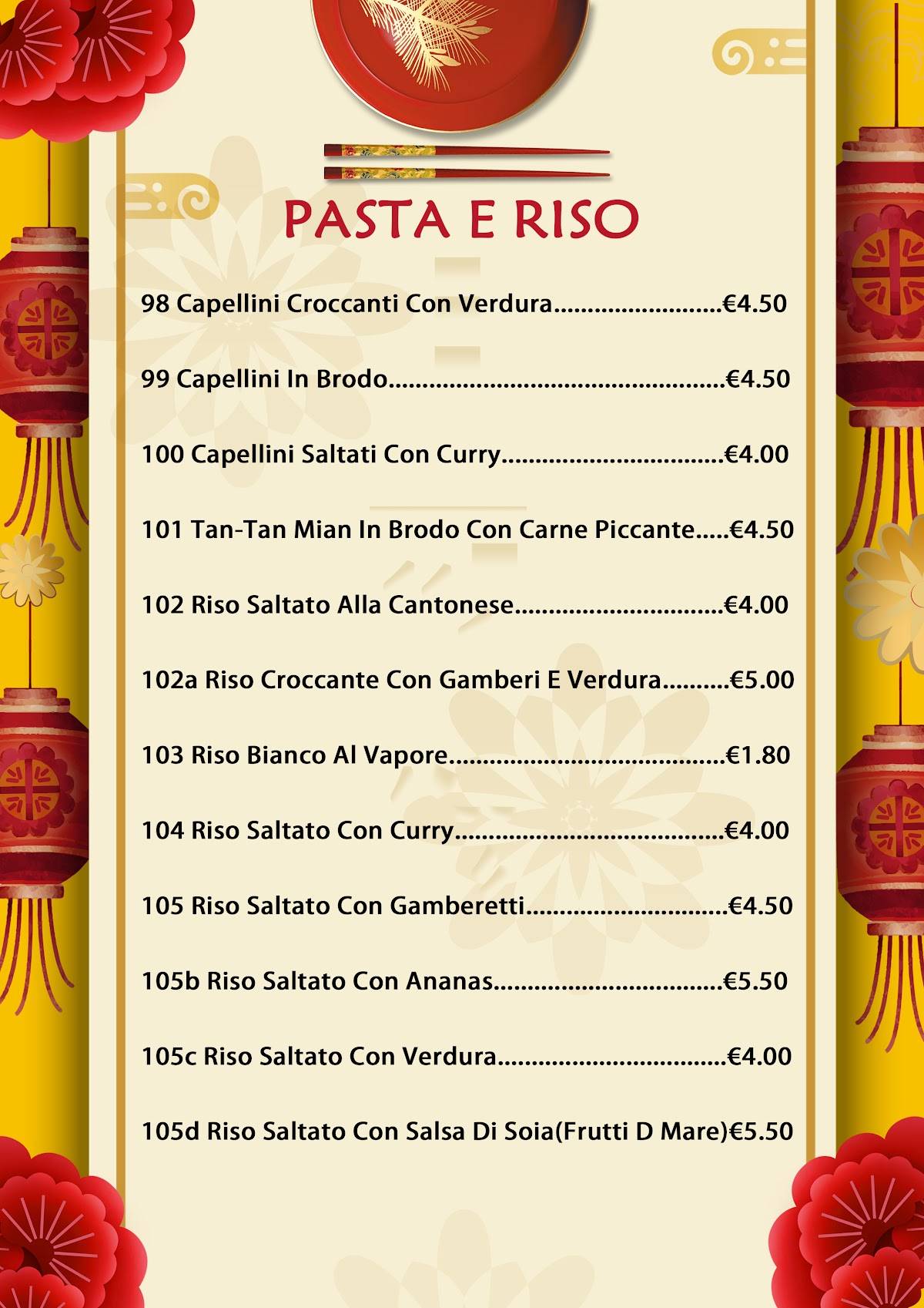 Menu di Pechino 
