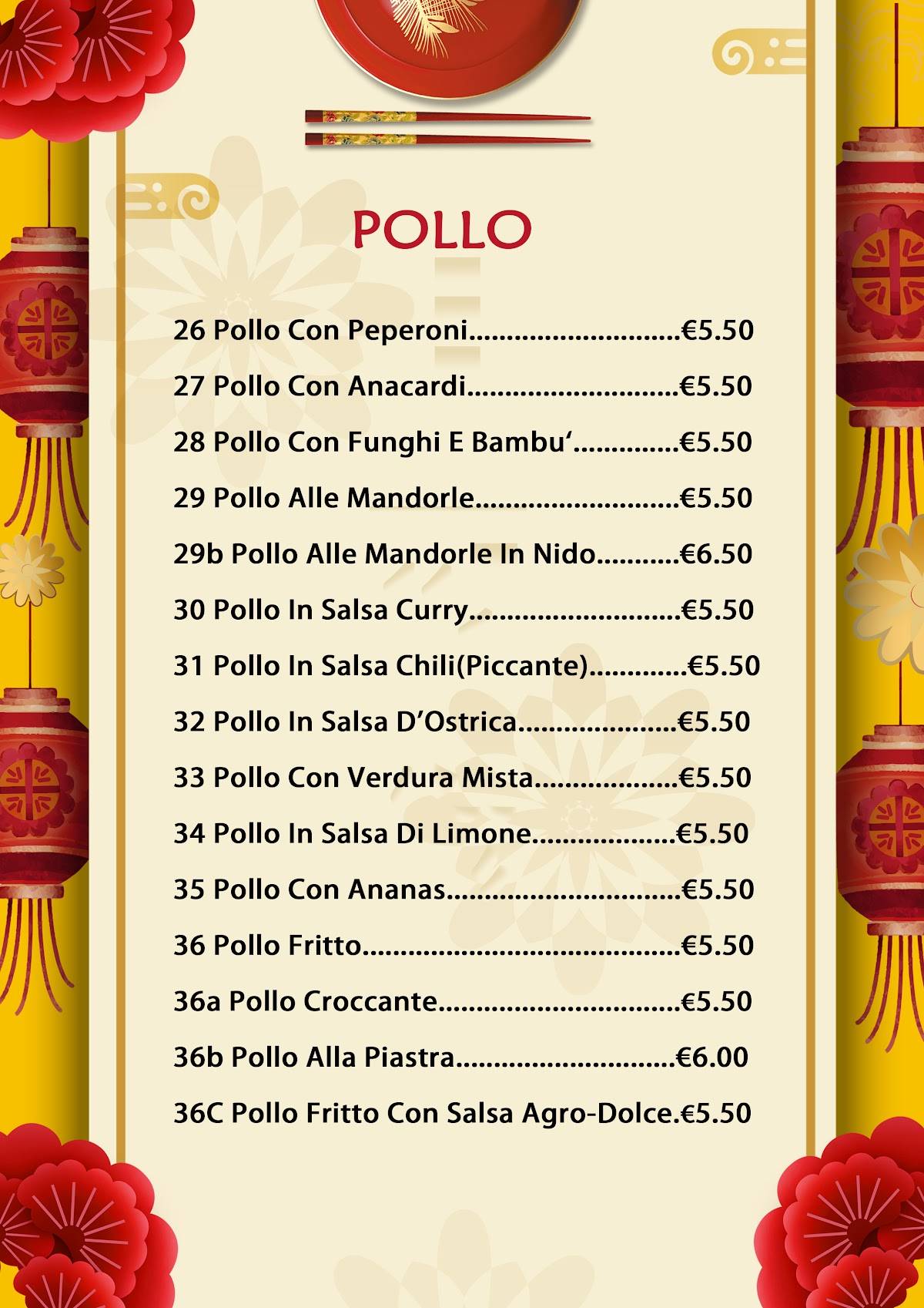 Menu di Pechino 
