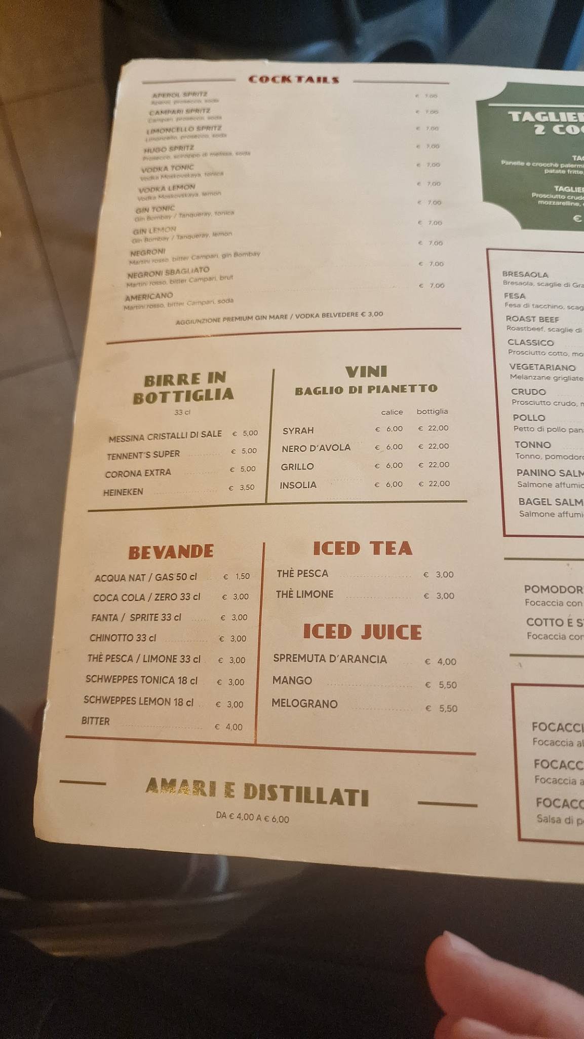 Menu di Pedro's Coffee Bistrot 