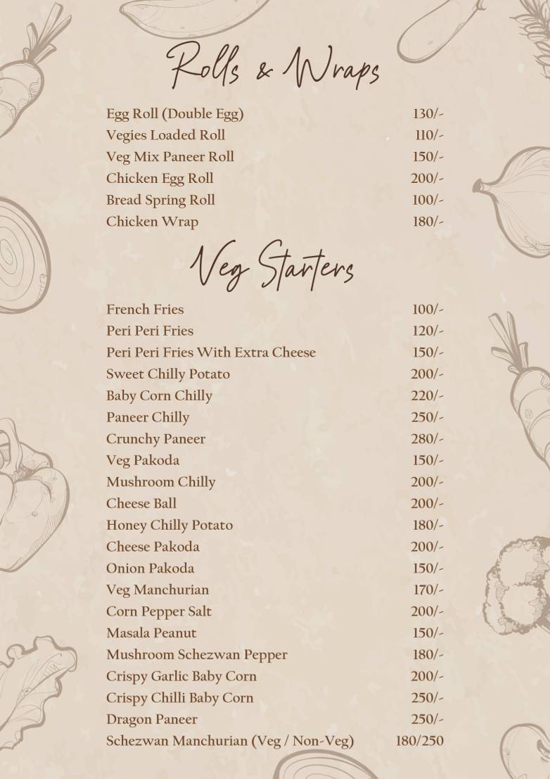 FOOD HUB PELLING menu