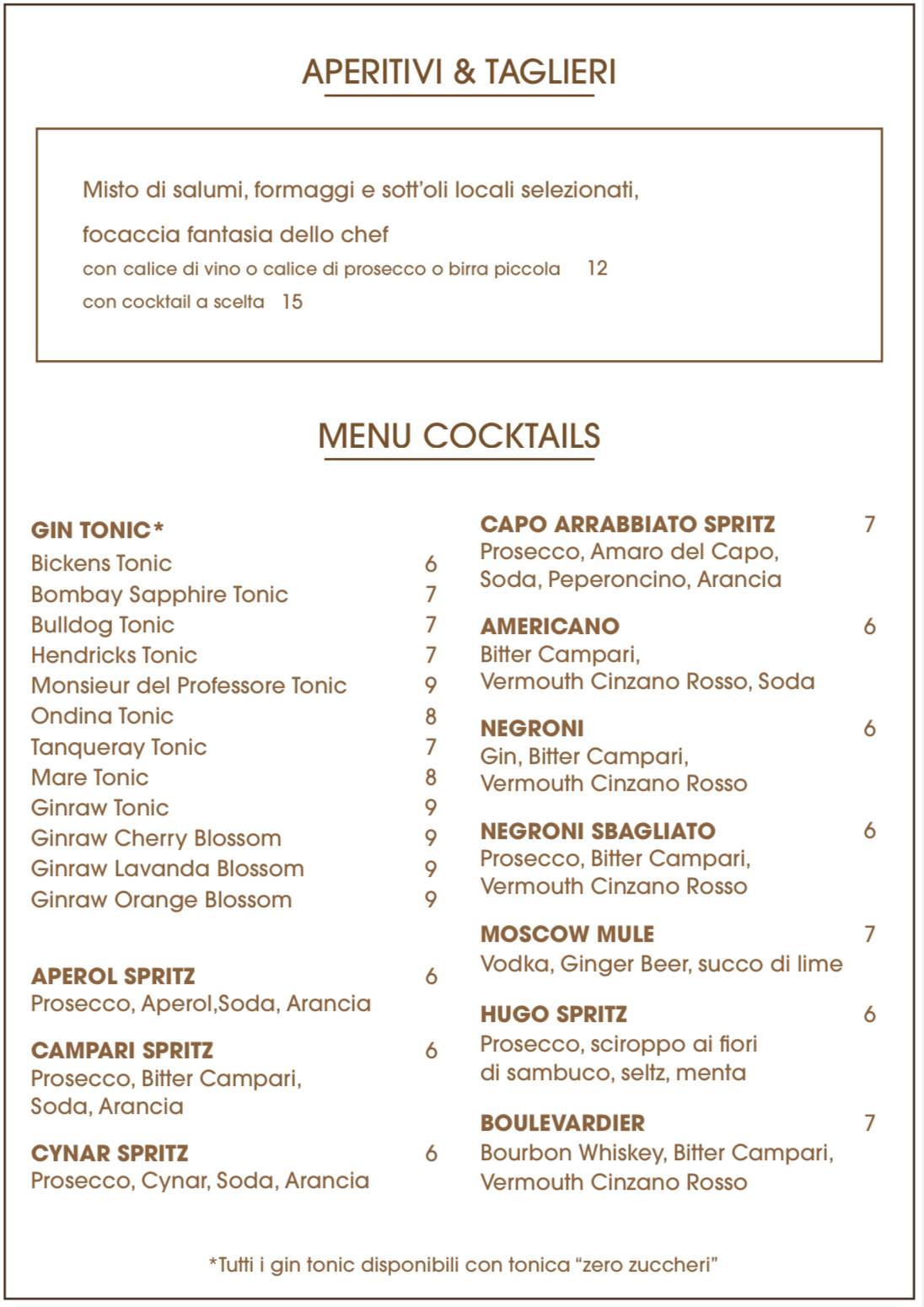 Menu di People Flow Pub 