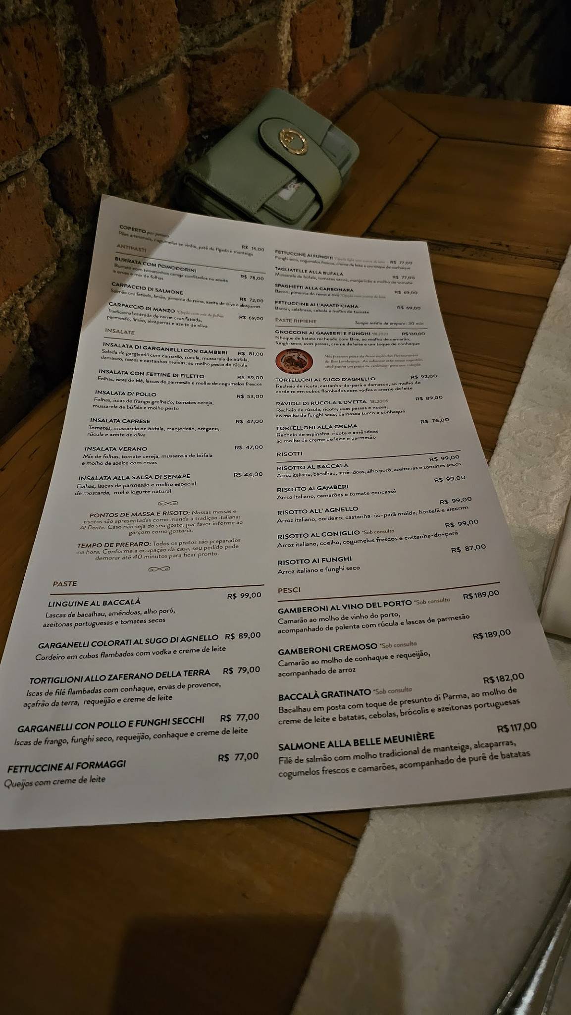 Peppo Cucina cardápio