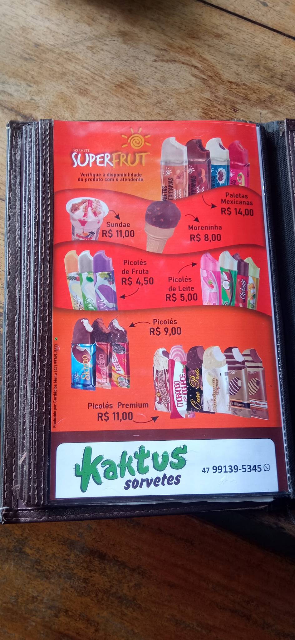 Pesque Pague Recanto Dos Lagos cardápio