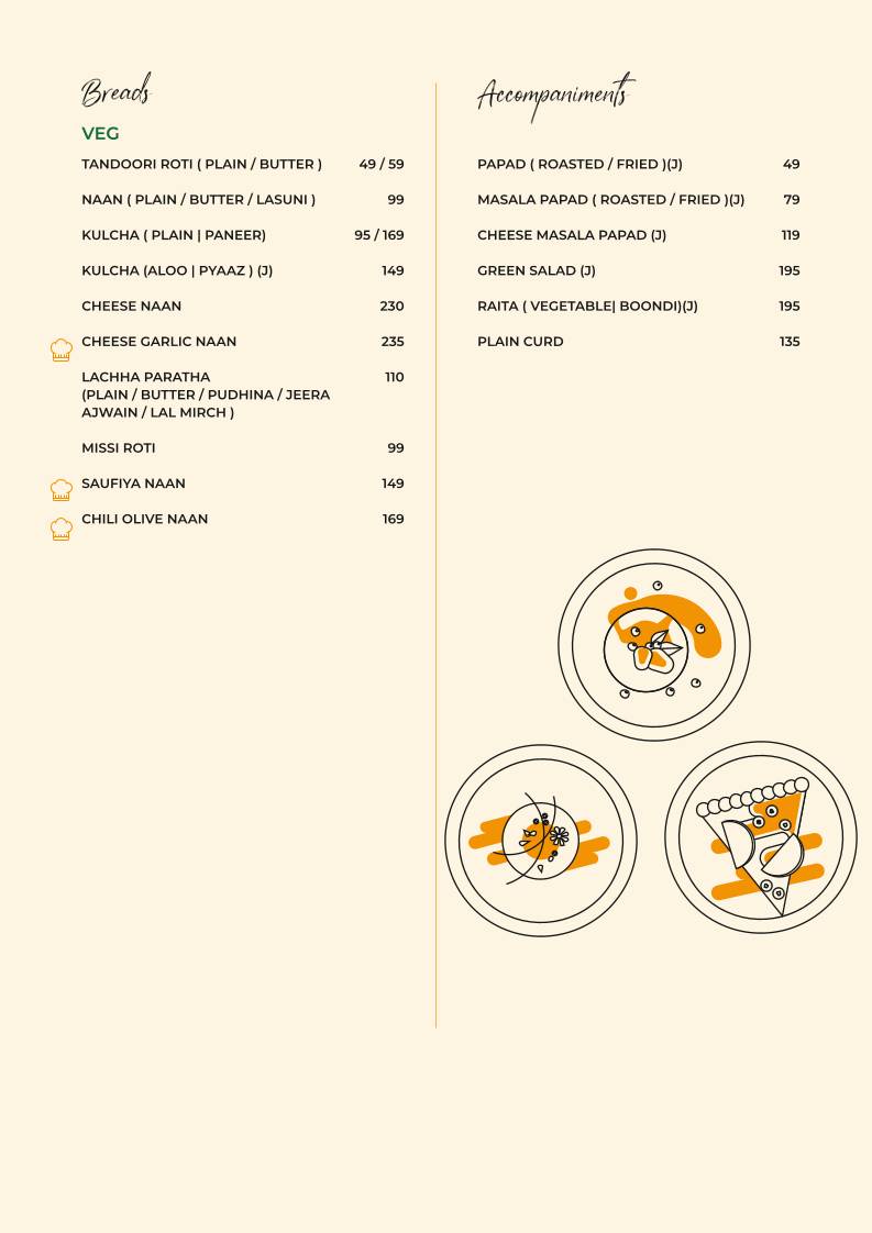 Picaso The Master Chef menu