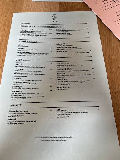 Menu de Pip