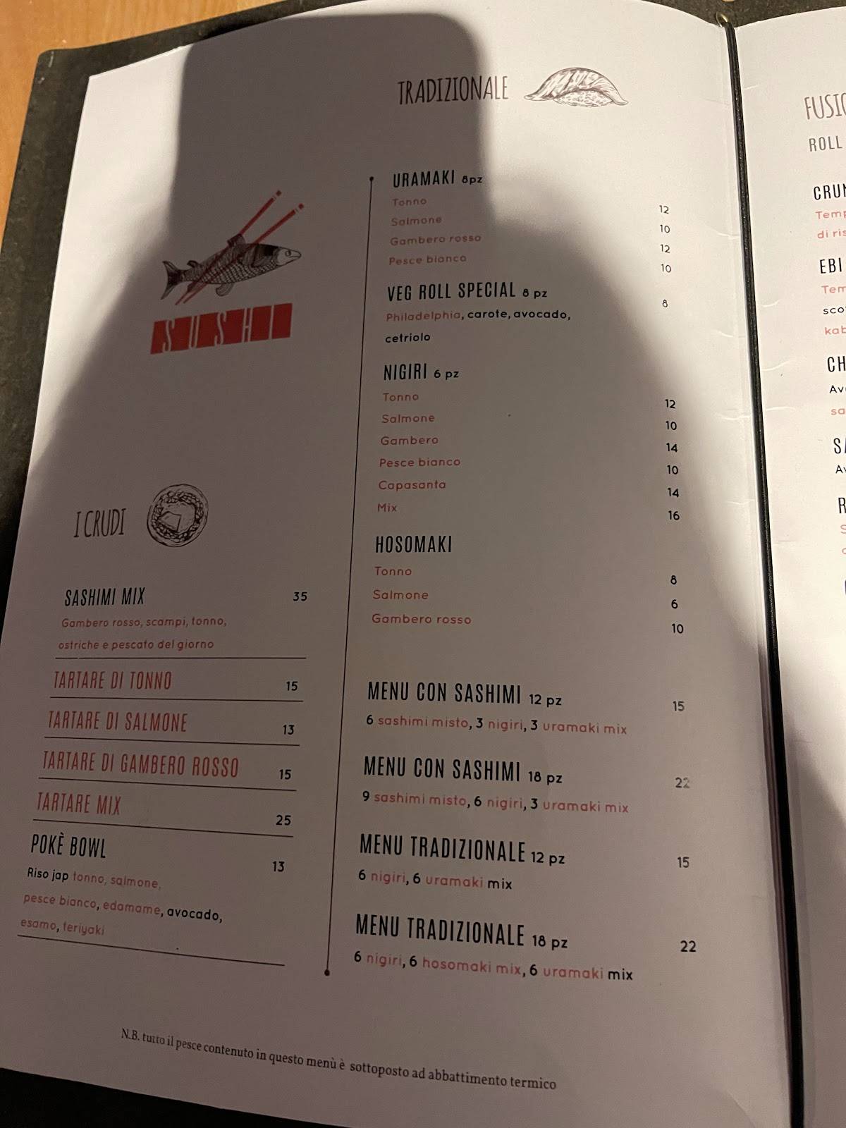 Menu di Piropiro srls 