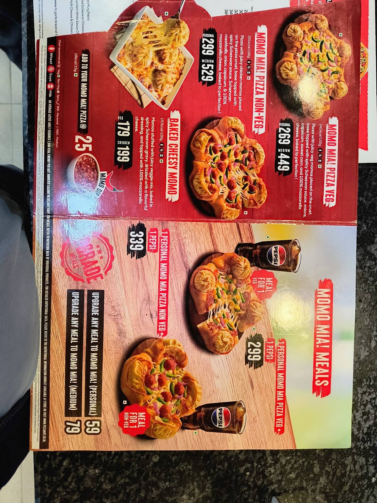 Pizza Hut Phool Bagh Lashkar, Gwalior menu