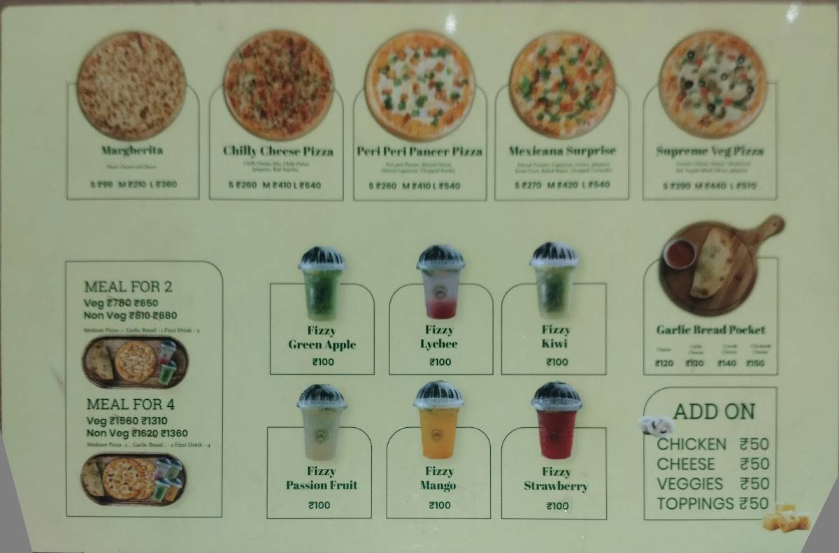 Pizza Ricotta Thalassery menu