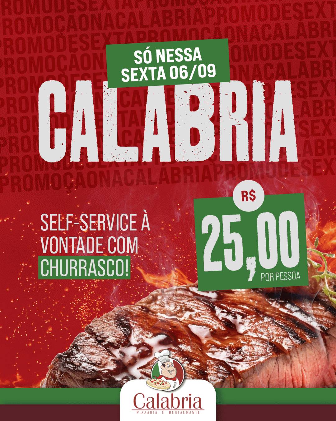 Pizzaria Calábria cardápio