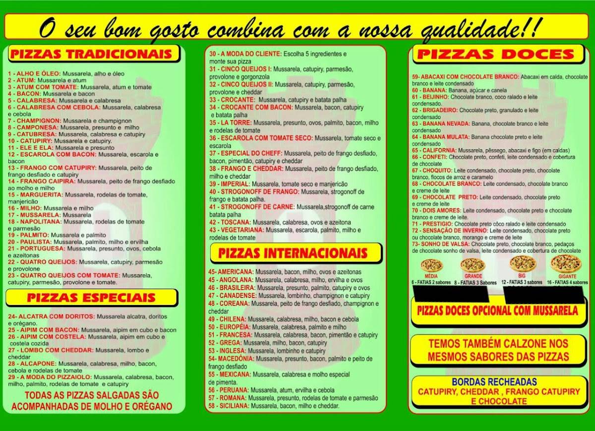 Pizzaria La Torre cardápio