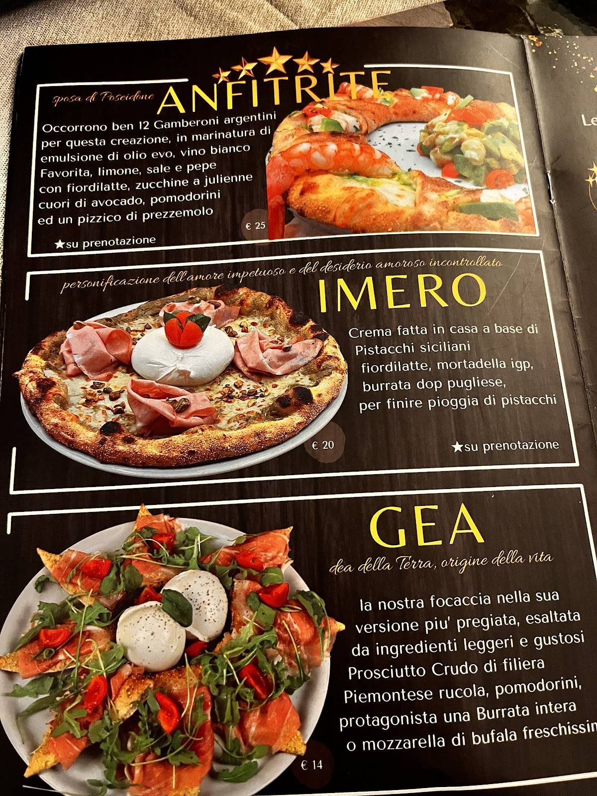 Menu di Pizzeria ALEXANDER PIOSSASCO ***** 