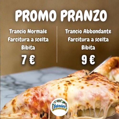 Menu de Pizzeria Belvedere