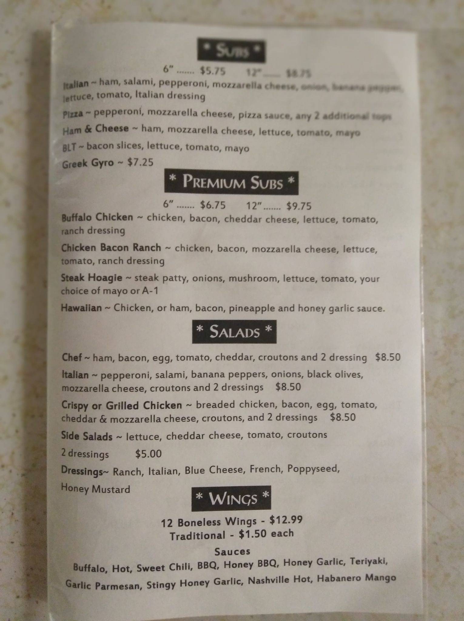 Menu at Buckeye Beverage Barn, West Lafayette