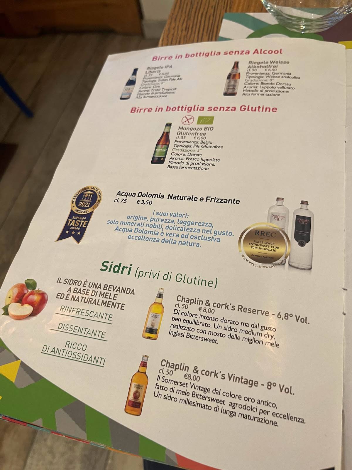 Menu di Capperi Che Pizza - Milano 