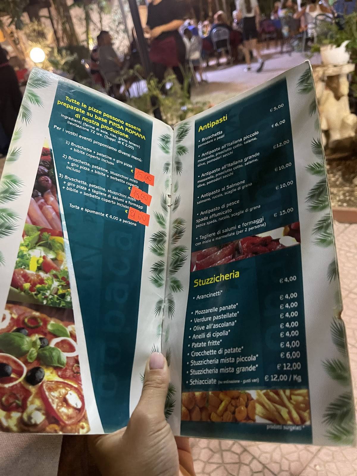 Menu di Pizzeria Copacabana 