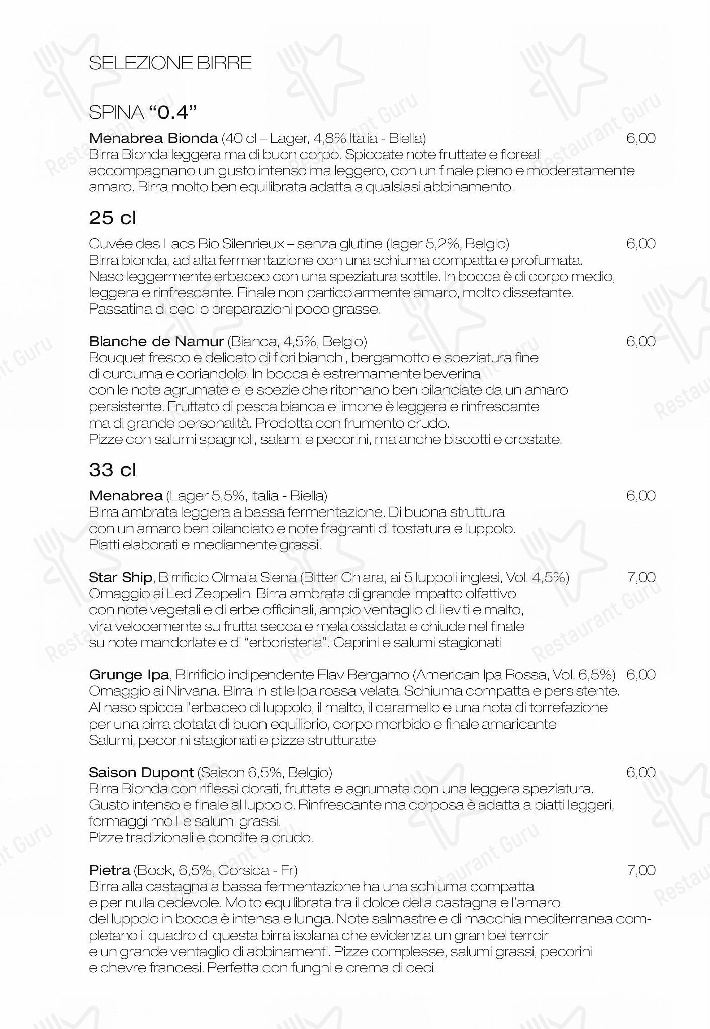 Emma in Roma - Drink menu