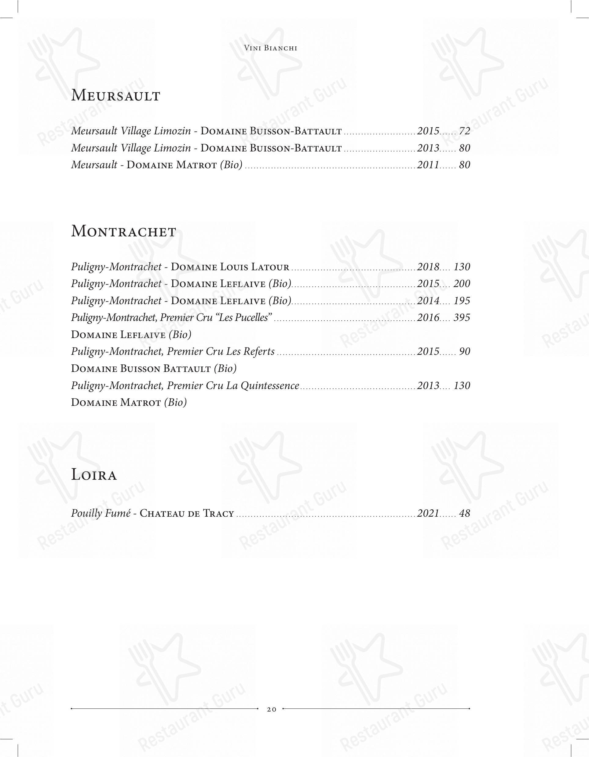 Коктейльная карта per Emma pizzeria