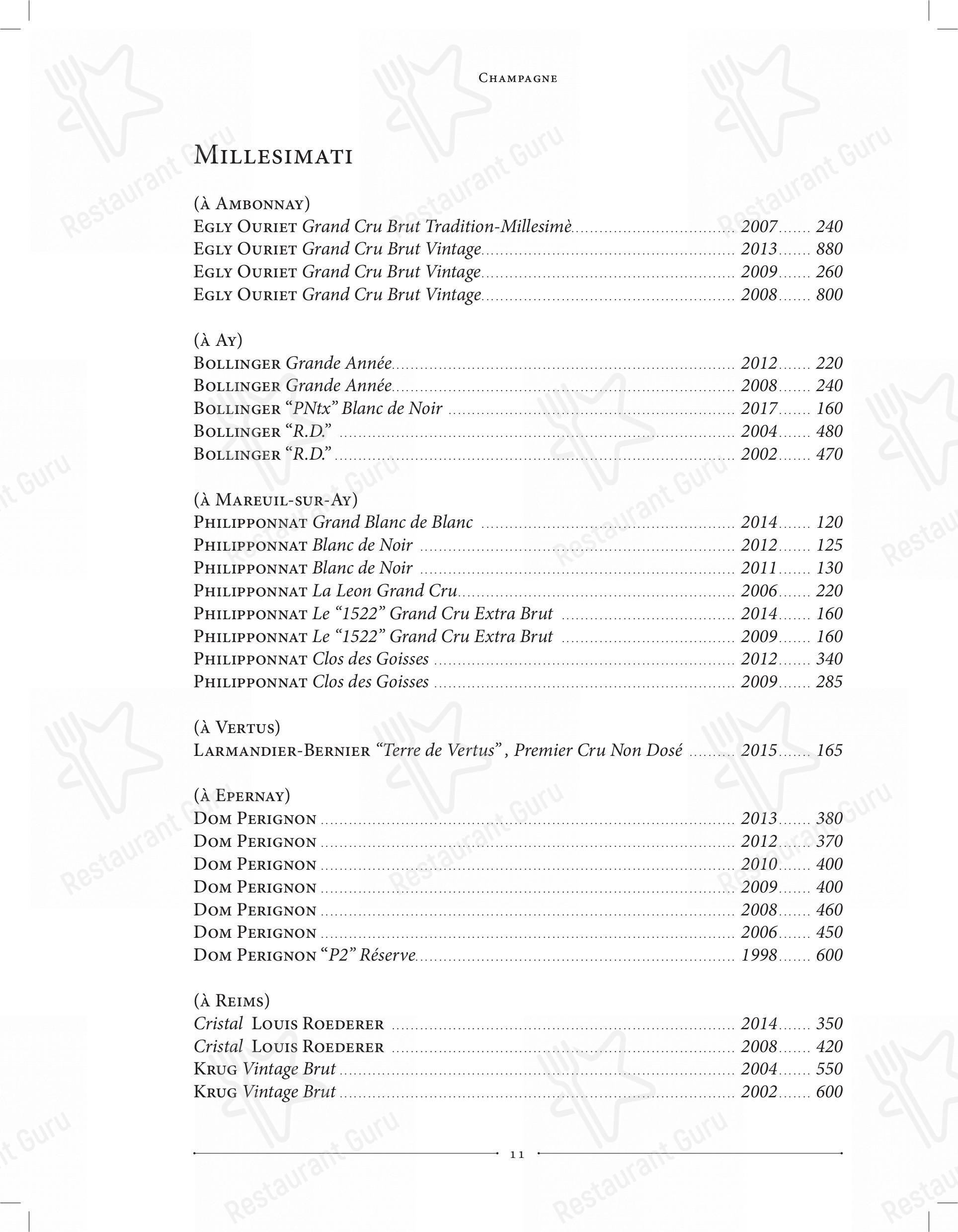 Menu di Emma - Коктейльная карта
