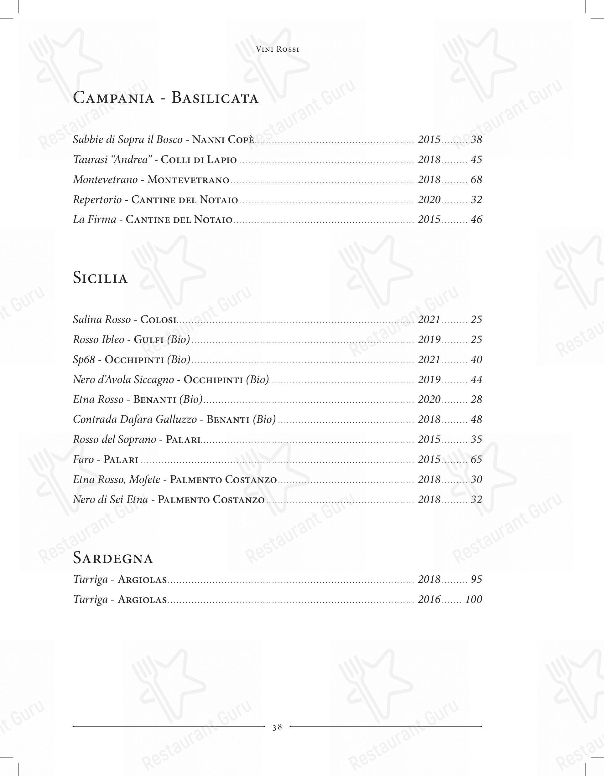 Menu di Emma - Коктейльная карта